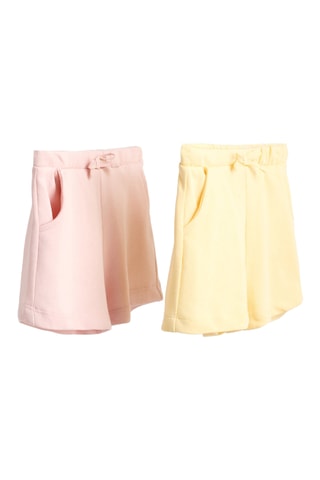 2 bermuda - Rosa antico e giallo