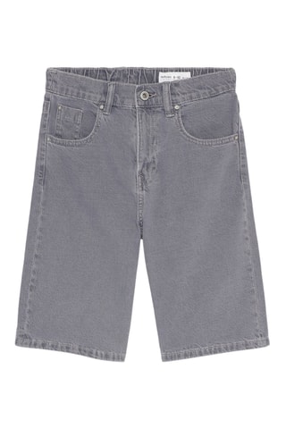 Bermuda in jeans - Grigio scuro