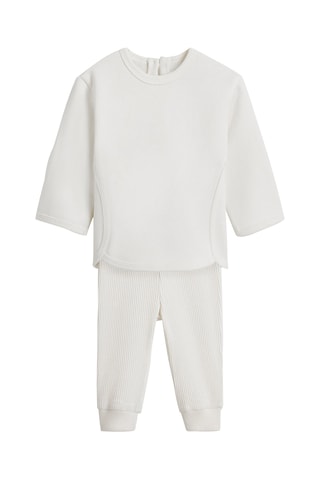 Felpa e leggings - Bianco