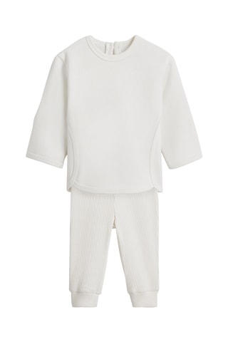 Felpa e leggings - Bianco