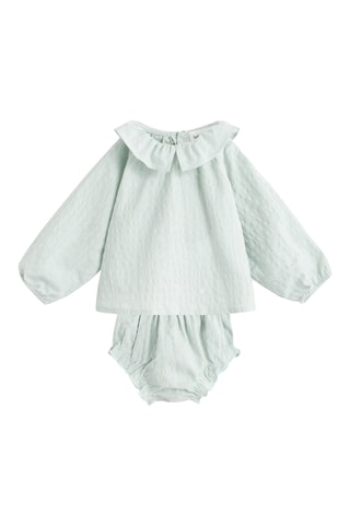 Blusa e bloomer - Verde acqua