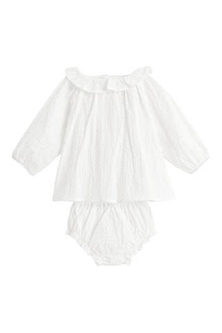 Blusa e bloomer - Bianco