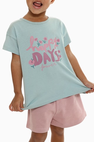 4 t-shirts - Blanc et ciel
