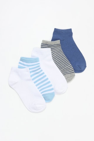 5 paia di calze - Navy e bianco