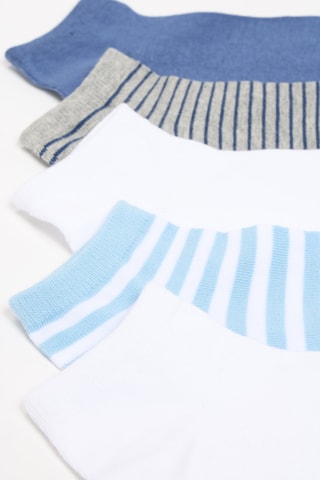5 paia di calze - Navy e bianco