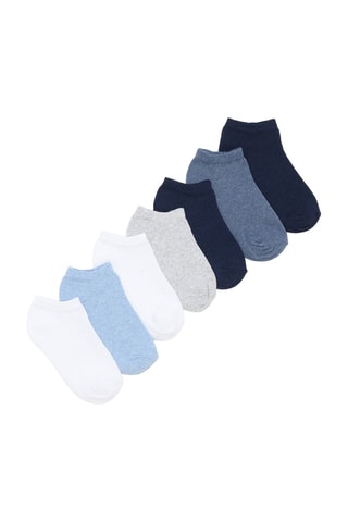 7 paia di calze - Bianco e blu
