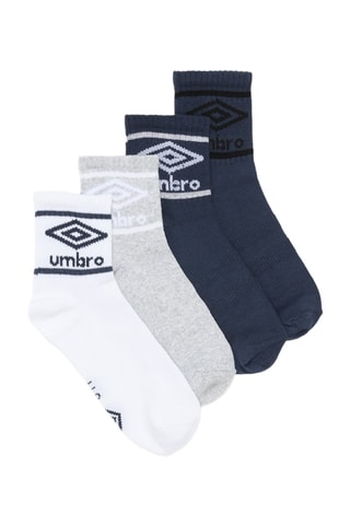 4 paires de chaussettes - Blanc et gris clair chiné