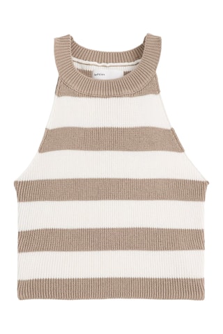Canotta - Bianco e taupe