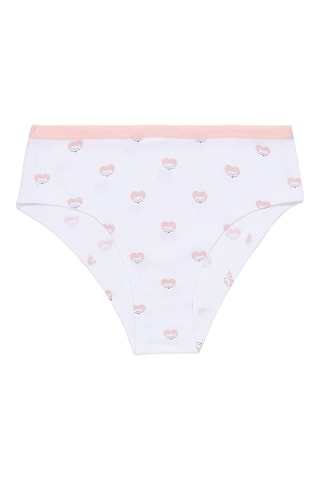 7 culottes - Blanc et bleu marine
