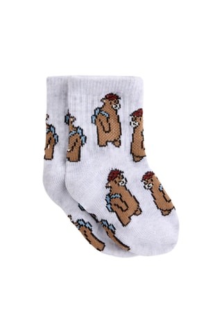 5 paires de chaussettes - Blanc et ciel
