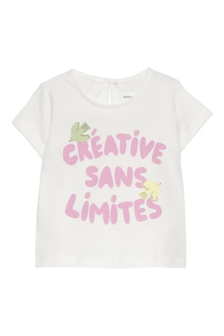 T-shirt e shorts - Bianco e rosa