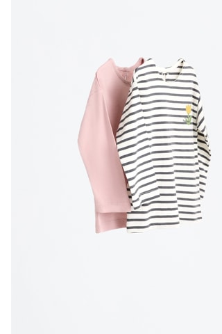 2 t-shirt - Rosa e bianco