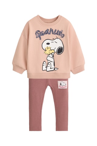 Felpa e leggings Snoopy e I Peanuts - Beige
