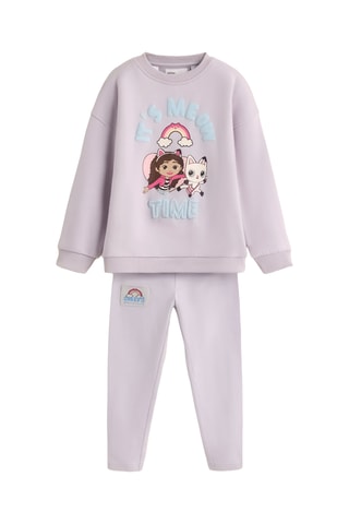 Felpa e leggings La Casa delle Bambole di Gabby - Malva