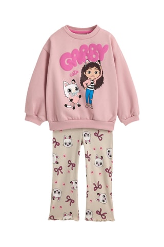 Felpa e leggings La Casa delle Bambole di Gabby. - Rosa