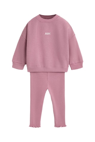 Felpa e leggings - Rosa antico