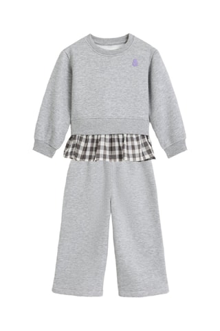 Felpa e pantaloni - Grigio chiaro melange