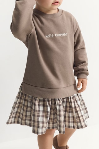 Robe trompe-l’œil - Marron