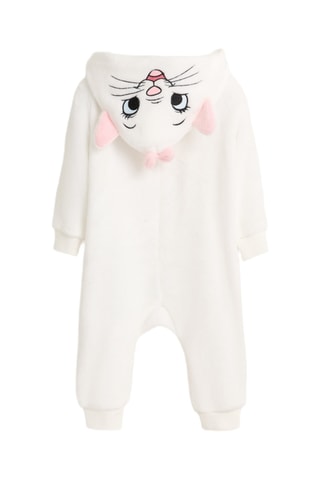 Tutina imbottita con cappuccio Minou Gli Aristogatti - Bianco