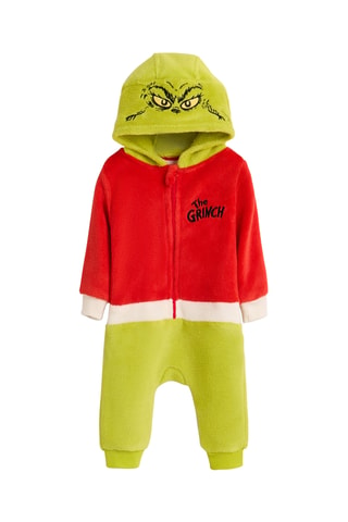 Tutina imbottita con cappuccio The Grinch - Verde chiaro e rosso