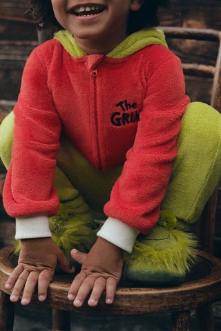 Tutina imbottita con cappuccio The Grinch - Verde chiaro e rosso