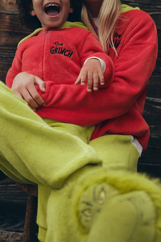 Tutina imbottita con cappuccio The Grinch - Verde chiaro e rosso