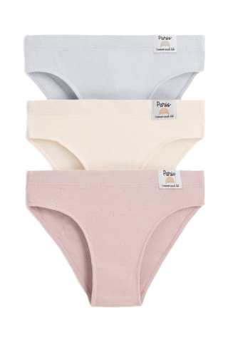 3 slip - Rosa e beige