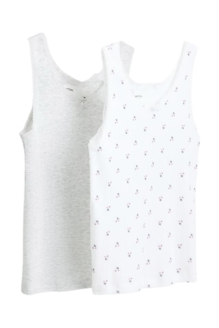 2 canotte - Bianco e grigio