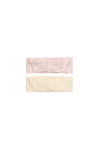 2 bandeaux - Rose et jaune
