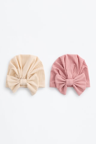 2 turbans - Rose et jaune