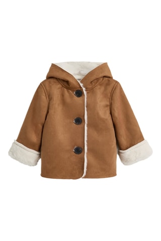 Manteau à capuche - Marron