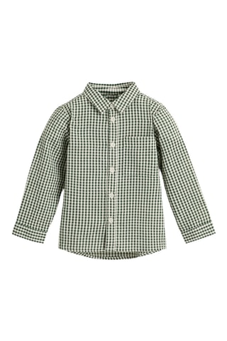 Camicia - Bianco e verde scuro