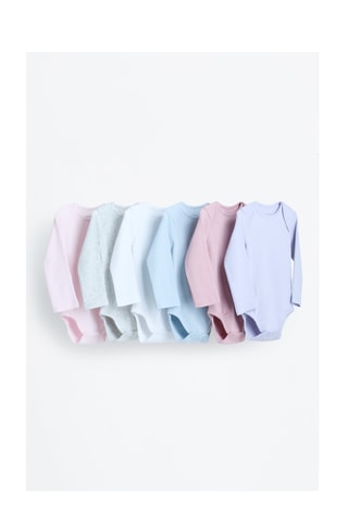 6 bodys - Violet et vieux rose