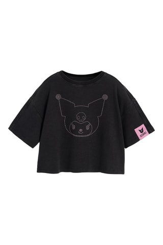 T-shirt Kuromi Sanrio - Nero