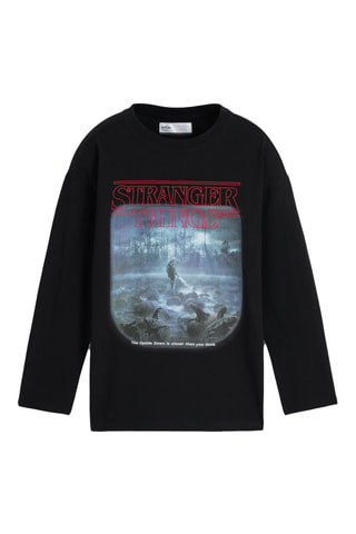 T-shirt Stranger Things - Nero