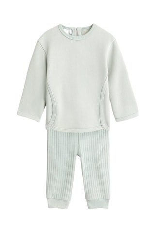 Felpa e leggings - Verde acqua