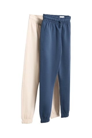 2 pantaloni sportivi - Navy ed ecrù