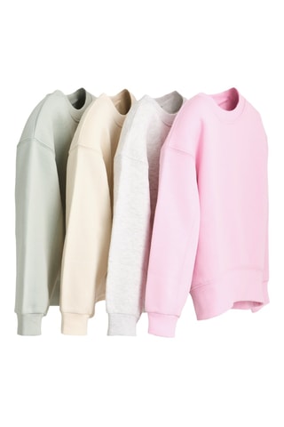 4 sweats - Vert d’eau et beige clair