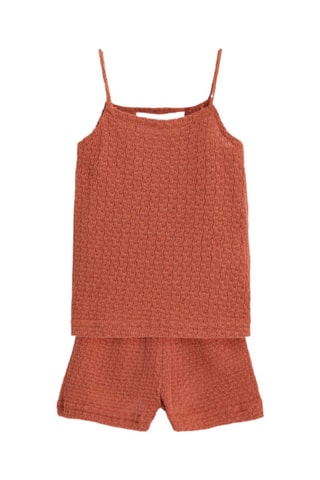 Canotta e shorts - Cammello