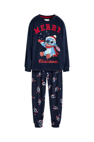 Pyjama en velours Stitch Lilo et Stitch Disney - Bleu marine