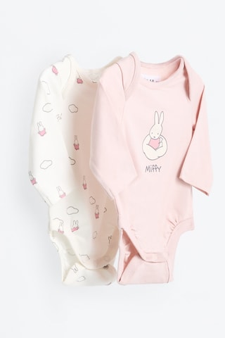 2 body Miffy - Bianco e rosa