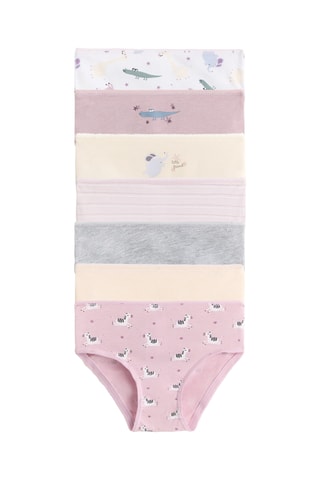 7 slip - Rosa e grigio chiaro melange