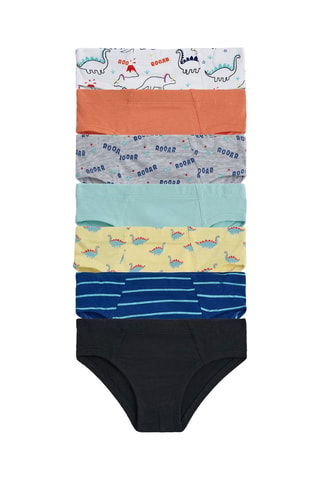 7 slip - Nero e arancione