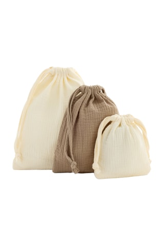- 3 custodia - Beige e marrone