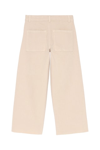 Jupe-culotte en jean - Beige