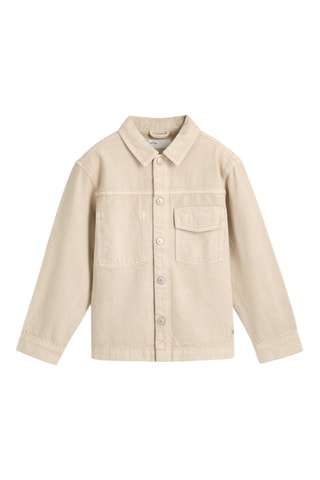Giacca in jeans - Beige