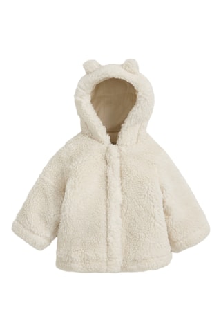 Manteau à capuche - Blanc