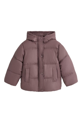 Cappotto con cappuccio - Malva