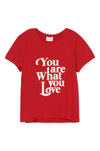 2 t-shirt - Ecrù e rosso