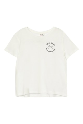2 t-shirt - Ecrù e rosso